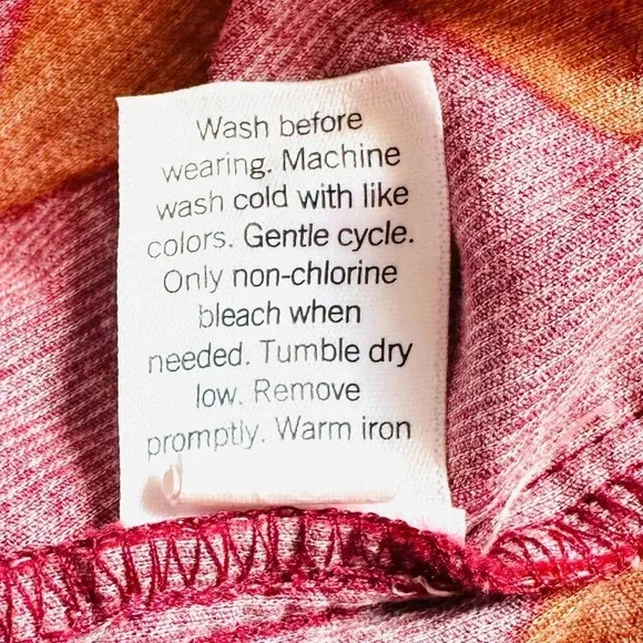 NWT SONOMA Women 3/4 Sleeve Pullover V-Neck Corduroy Cotton Floral Shirt Sz PXXL - Picture 14 of 14